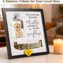 Dog Memorial Gifts for Loss of Dog, Pet Loss of Dog Sympathy Gift, Pet Memorial Frame with Collar Holder, Pet Cat Passed Away Photo Display Dog Remembrance Frame