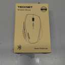 TECKNET Bluetooth Mouse, 4800 DPI Wireless Mouse, 2-Year Battery 6 Adjustable DPI, 6 Buttons Compatible with Laptop/Windows/Computer - Black