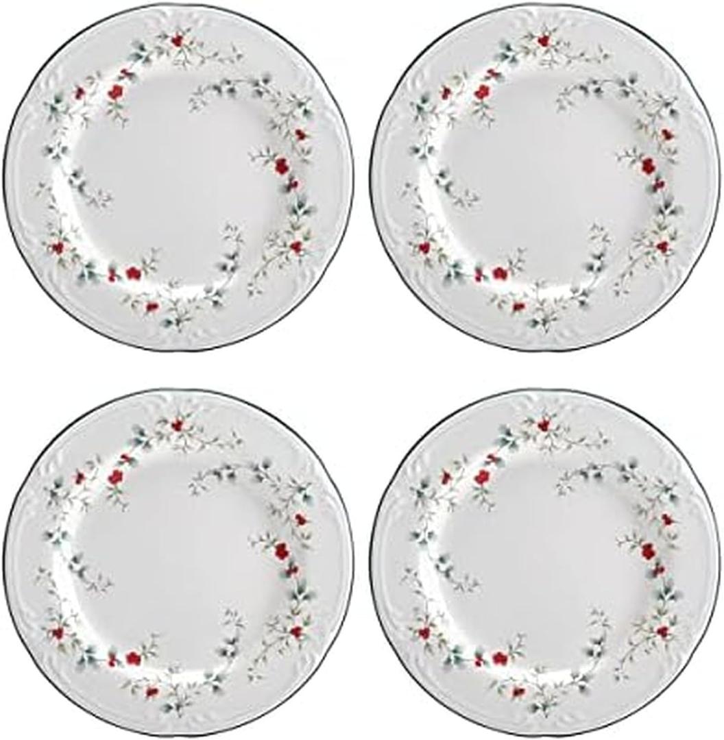 Pfaltzgraff Winterberry Salad Plates (8-Inch, Set Of 4), Green