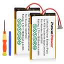 Pickle Power PS5 Dualsense Edge Battery, 2 Pack 1800mAh Battery for PS5 PlayStation 5 Dualsense Edge Controller