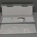 seenda Wireless Keyboard and Mouse Combo, Rechargeable Quiet Keyboard Mouse, Sleek and Ultra Thin Design, Full-Size with Number Pad for Windows, Laptop, PC, Notebook, Desktop- Silver and White