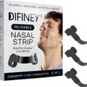Reusable Nasal Strips for Breathing: Snoring Support, Max Strength Internal Nasal Opener, No Sticky Pads, Nose Strips Alternative, Bend-to-Fit Steel Bridge Nasal Dilators for Sleep (Black)