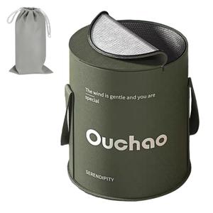 Foot Bath Basin Portable Travel Collapsible Foot Basin Folding Foot Bath Tub Soaking Feet Bucket for Camping Outdoor Washing Green