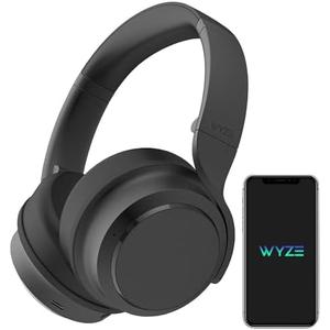 Wyze Headphones Noise Cancelling, Wireless Over Ear Bluetooth Headphones with Mic, Alexa Built-in, HiFi Sound, Transparency Mode for Travel Home Office, Custom EQ via Wyze App