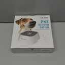 1L Dog Water Bowl No Spill, 35oz Spill Proof Dog Water Bowl Reduce Refill, Slow Drinking Pet Bowl Anti Splash No Mess for Vehicle/Outdoor/Indoor, White (Grey)