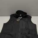 Rdruko Women's Fleece Vest Lightweight Warm Outerwear Sleeveless Jacket with 5 Pockets for Fall & Winter, Black, Size XXL