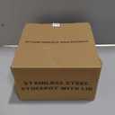 Tri-Ply Stainless Steel Stock Pot, 6.5 Quart Heavy Duty Induction Cooking Pot with Visible Lid for Pasta, Soup, Spaghetti, Sturdy & Double Handle, Dishwasher Safe