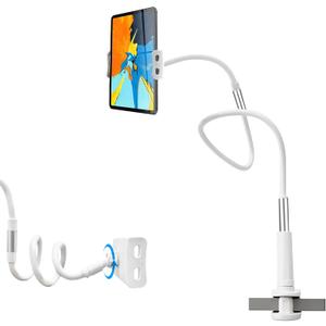 HomeBeyond Gooseneck Phone Holder for Bed Desk, Flexible Phone Holder Stand with 50-inch Long Bendable Arm, Clip Bracket Clamp Stand for iPhone Air 17 Pro Max, 16 Pro Max, 15, 14 or Other 4-7" Devices
