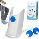 Sock Aid - Socks Helper with Adjustable Cords, Easy on Sock Aid Tool with Ergonomic Soft Foam Round Handles for Elderly, Disabled, Pregnant, Diabetics-Sock Helper Aide Tool (Ash Gray)