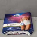 TENA Stylish White Incontinence Underwear for Women, Super Plus Heavy Absorbency, Adult Diapers, X-Large (Waist Sizes 48in-64in), 56 Count (4 packs of 14)