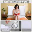 Barydat Twin XL Dorm Headboard Pillow, Plush Back Support,White