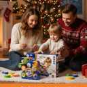 2025 STEM Gears Toys for Kids Ages for 1-3, Creative Learning Building Blocks, 13Pcs Educational Construction Toy Set, Electric & Manual Dual Mode, Versatile Gear Playset Gift for Boys & Girls