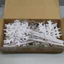 Enhon 10 Pack Snowflake Christmas Pathway Lights Outdoor, 8 Lighting Modes Waterproof Christmas Pathway Markers Lights with Timer for Xmas Walkway Patio Yard Lawn Outdoor Decorations(Warm White)