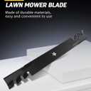 OCPTY 42'' Deck Mower Blades Replace for Ariens 21546095,for Craftsman 127843, 134149, 138498,LT2000 LT1000 for Husqvarna 532134149 42'' Deck Riding Mower Blades(5 Point Star), 2Pack Mulching Blades