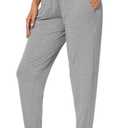WiWi Women's Viscose from Bamboo Joggers Super Soft Pajama Pants Yoga Bottoms Cooling Lounge Sweatpants (Green, S)