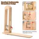 Leather Stitching Pony,Wood Table Desktop Pony Horse Clamp for DIY Leather