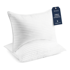Beckham Hotel Collection Bed Pillows Standard/Queen Size Set of 2 - Original Down Alternative Pillow for Sleeping - Bedding for Back, Stomach or Side Sleepers