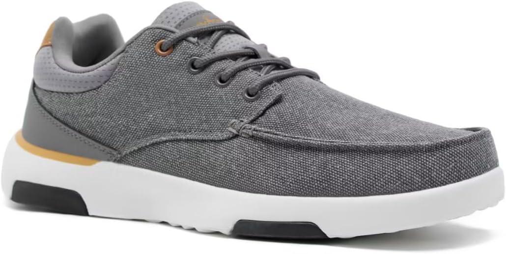 OrthoComfoot Men's Orthopedic Walking Shoes with Arch Support: Comfortable Casual Plantar Fasciitis Shoes for Flat Feet, Adjustable Cushion Orthotic Fashion Sneakers for Foot and Heel Pain (10.5, W2-grey)