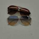 livho Trendy Polarized Aviator Sunglasses Women Men, Retro Sun Glasses for Women Men 2025, Oversized UV Protection Shades (Tortoise Brown + Clear Brown/Green Gradient Brown)