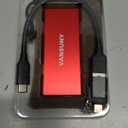 Vansuny 1TB Portable External SSD, USB 3.1 Gen2 540MB/s High-Speed Data ssd External Hard Drive USB C, Metal Mini Portable External Solid State Drive, Red