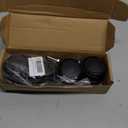 AAGUT 2" Swivel Stem Casters with Locking Brake Threaded 1/4" - 20 x 1 for Furniture and Shelves, Black Replacement Castors, Pack of 4