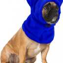 Winter Dog Hats Quiet Ears for Dogs Ear Muffs Pet Neck Warmer Scarf Hoodie Noise Protection Cover Beanie Head Wrap Costume for Pet Dog Cats(Blue,M)