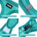 YIMEIS Dog Harness and Leash Set, No Pull Soft Mesh Pet Harness, Reflective Adjustable Puppy Vest for Small Medium Large Dogs, Cats (Turquoise, X-Small (Pack of 1)