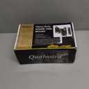 Qualward Spare Tire Mount Bracket for Trailer, Spare Tire Carrier Powder Coat Steel Black, Fits Most 4 & 5 & 6 Lugs Wheels on 4", 4.5'', 4.75'', 5" or 5.5" Bolt Patterns (2 Nut 4- 5.5 Inch)