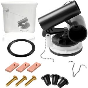 Enhon Toilet Flush Valve Assembly Compatible with American Standard 047107-0070A/ 3161-Series Toilet Flush Valve Flapper Replacement Kit for One Piece Toilets