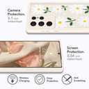 MOWIME Compatible with Samsung Galaxy S22 Ultra Case, Daisy Floral Shockproof Soft TPU Protective Cover for Women Girls, Slim Anti Scratch Case for Galaxy S22 Ultra 6.8 Inch, White