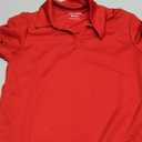 AUTOMET Women's Oversized Short Sleeve T-Shirt, Casual Drop Shoulder Top with Roll-Up Cuff Sleeves for Summer S Red