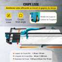Mophorn 48 Inch Tile Cutter Single Rail Double Brackets Manual Tile Cutter 3/5 in Cap w/Precise Laser Manual Cutter Tools for Precision Cutting (48 Inch), 48 in Single Track