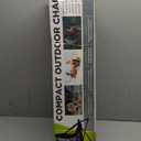 Cascade Mountain Tech Camping Chair - Low Profile Folding Chair for Camping, Beach, Picnic, Barbeques, Sporting Event with Carry Bag , Black