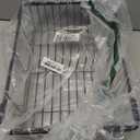 Dish Drying Rack in Sink - Expandable Stainless Steel Dish Rack Over The Sink, Kitchen Sink Drain Strainer with Cutlery Holder & Cup Holders, 15.4 x 11.3 x 6.6 Inch, Black