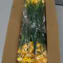 Grunyia Artificial Flowers Outdoor UV Resistant Fake Plants Indoor Outside Hanging Planter Home Garden Decor, 10 Bundles (Yellow)