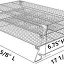 3 Tier Jerky Rack for Traeger 575 Pro 34 Pellet Grill, 21" Foldable Sliding Warming Rack for Pit Boss, Camp Chef, Green Mountain, Kamado Joe and More Smoker Grills, 830"² Cooking Expansion Accessory