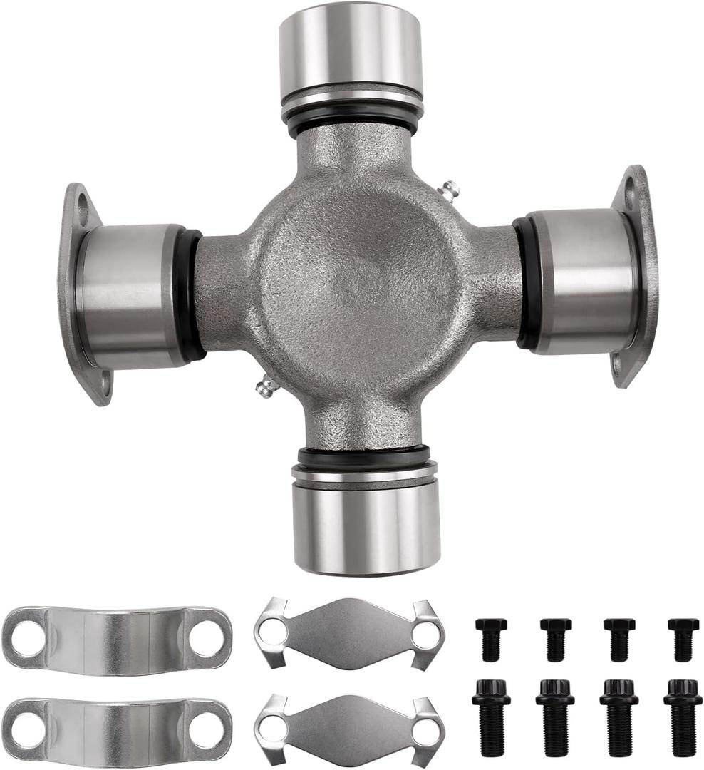 Universal Joint Kit for 1760 Series (HR Style), 1.938 inch, Bearing Cap & 7 inch Plate Heavy Duty U-Joint, Replaces 5-677X, 5677X, M677X HD5677X, 7525677X, 877