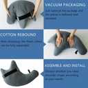 Shoulder Surgery Pillow, Shoulder Pillow for Shoulder Pain, Rotator Cuff Pillow, Arm Pillows for Adults After Surgery, Side Sleeper Pillow for Neck and Shoulder Pain Relief (Blue with two straps)