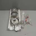 Esfos Pendant Lights Kitchen Island, 6500K Modern Kitchen Island Lights Brushed Nickel, 3 Pack Ceiling Lighting Fixtures with Crystal Bubble, Integrated LED Hanging Light for Dining Room Restaurant