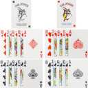 Morofme Edible Poker Cake Toppers 22Pcs Playing Cards Poker Cake Decoration Edible Casino Cupcake Toppers Wafer Playing Card Game Cake Decoration for Vegas Casino Night Party Supplies