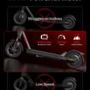 MEGAWHEELS Electric Scooter,Electric Scooter Adults Teens,10in Pneumatic Tires,350/500/600W Motor,19/31 Miles Range,15.5mph E Scooter with Smart APP Control for Commuting, Outdoor, Short Travel Gift