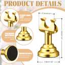 Gold 24 Pcs Metal Table Number Holders 1.8 Inch Mini Wedding Place Card Holders Bulk Harp Clip Table Sign Stands Card Holder for Memo Notes Menu Wedding Restaurant Birthday Decor