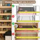 5 Pack Size24x16in Wire Shelf Cover for Pantry, Closet, Kitchen – Waterproof PVC Wood-Look Wire Rack Covers for Shelves, Multiple No-Tool Installation, 24x16x2in