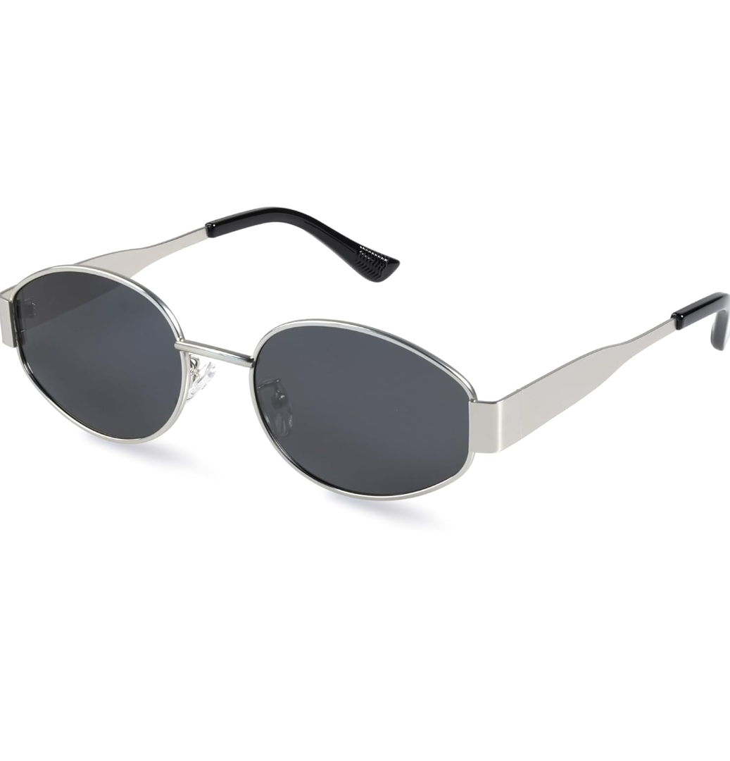 livho 2025 Trendy Oval Sunglasses - Stylish Polarized Shades for Everyday - Retro Metal Frames