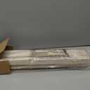 LazBlinds No Drill Cordless Bamboo Roman Shades, Light Filtering Blinds for Indoor Windows, Roll Up Bamboo Blinds for Home, 34" W x 64" H, Star-Off White