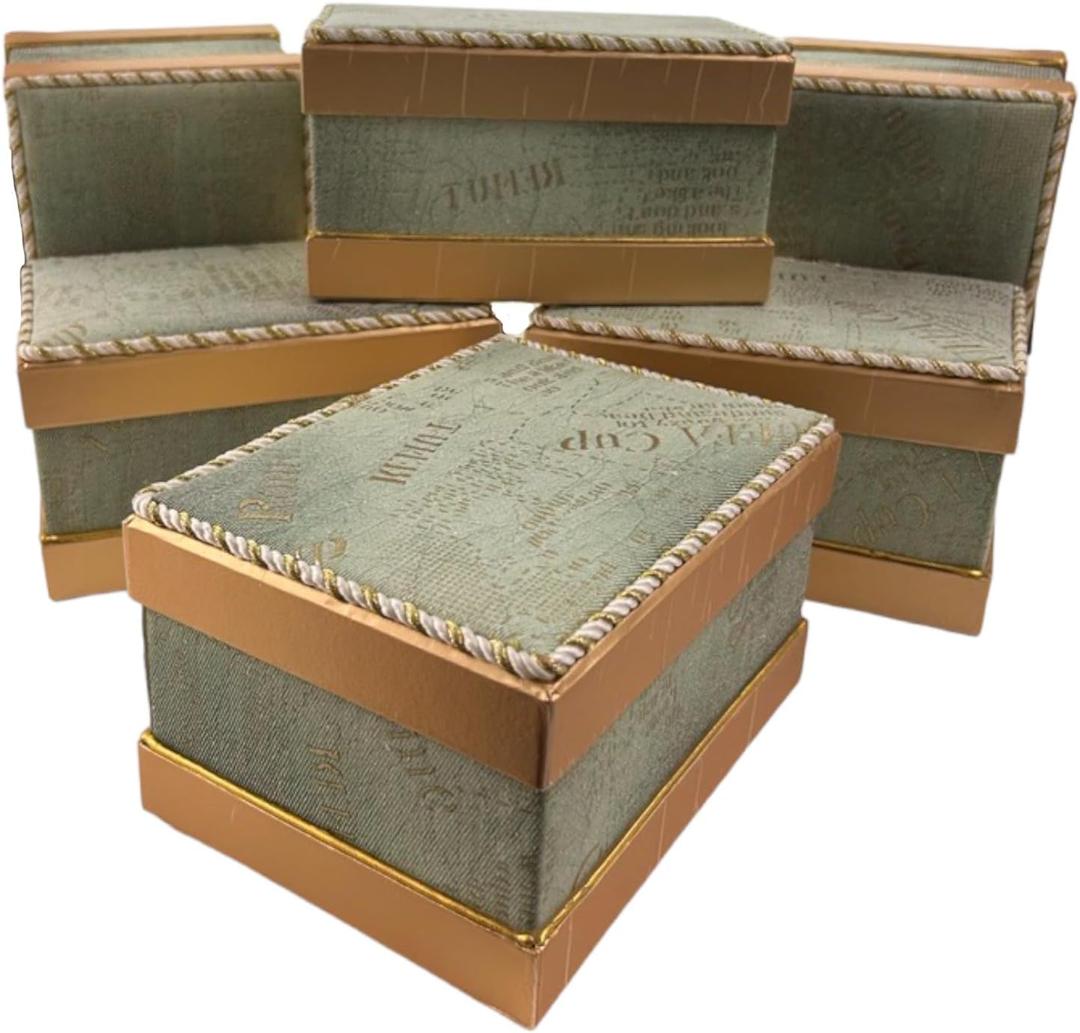Expo International Value Pack of 6 Cosmopolitan Rectangular Green / 3 pc. Set Gift Box
