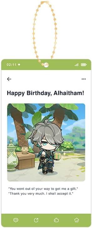 5 x GENSHIN IMPACT Heartfelt Wishes Series Acrylic Keychain (Alhaitham)