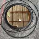 4 Set. Circle Mirrors for Wall Decor for Living Room Bedroom Bathroom Entryway Metal Round Mirror Decorative Hanging Mirrors Sun Bohemian Geometric Accent Sculpture -Black 11 in/9.2 in
