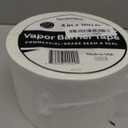 Vapor Barrier Tape - 4 inch x 180' Roll, Made in USA, White Polyethylene Tape for Crawl Spaces & Moisture Barriers, Waterproof Seal & Seam Tape for Underlayment, Insulation, and Plastic Liners