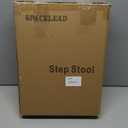 SPACELEAD Mobility Step Stool for Adults & Seniors, Indoor/Outdoor Portable Stair Assist, Anti-Slip Platform for Bathroom Kitchen, Office, and Bedroom, 600lbs Capacity, White Gray